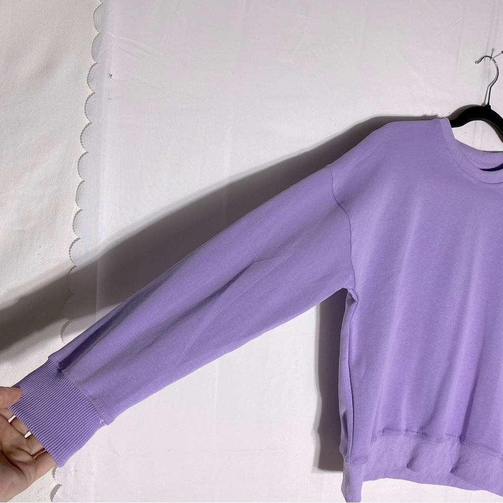 Lululemon Athletica Lilac Smoke Perfectly Oversized Crew Neck Sweatshirt S - Picture 7 of 14